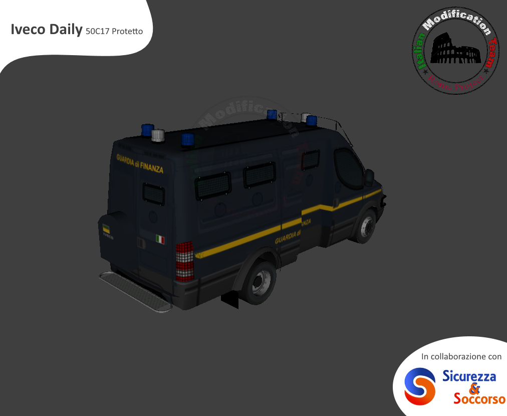 Guardia di Finanza
Iveco Daily 50C17 V serie Blindato
AntiTerrorismo Pronto Impiego
