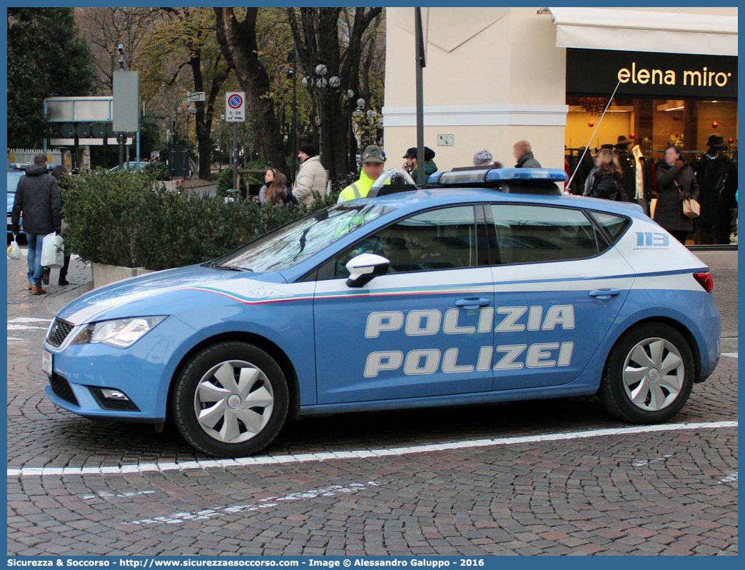 -
Polizia di Stato 
Questura di Bolzano
Squadra Volante
Seat Leon III serie
Parole chiave: PS;P.S.;Polizia;di;Stato;Squadra;Volante;Seat;Leon