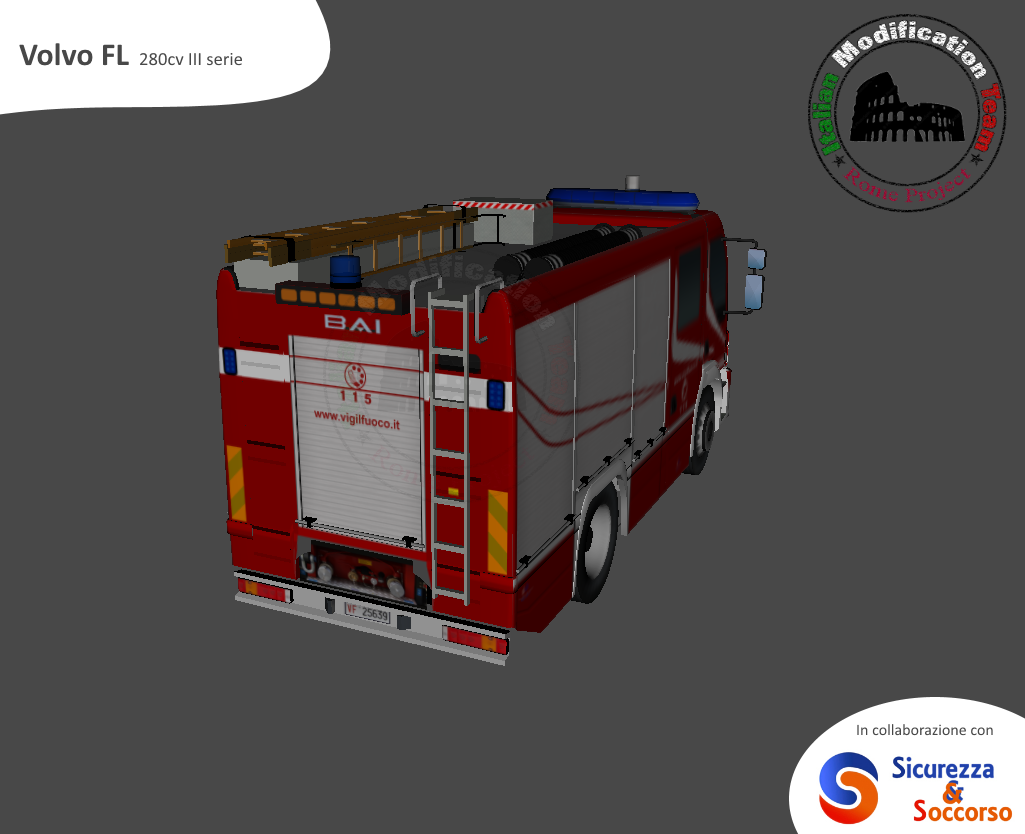 Corpo Nazionale Vigili del Fuoco
Volvo FL280 III serie
AutoPompaSerbatoio
