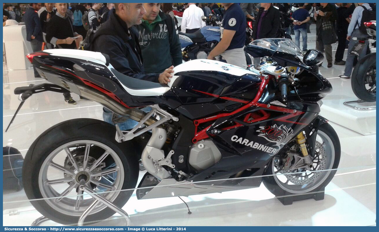 -
Arma dei Carabinieri
MV Agusta F4 RR
Parole chiave: CC;C.C.;Arma dei Carabinieri;Arma;Carabinieri;Radiomobile;MV;Agusta;F4;RR