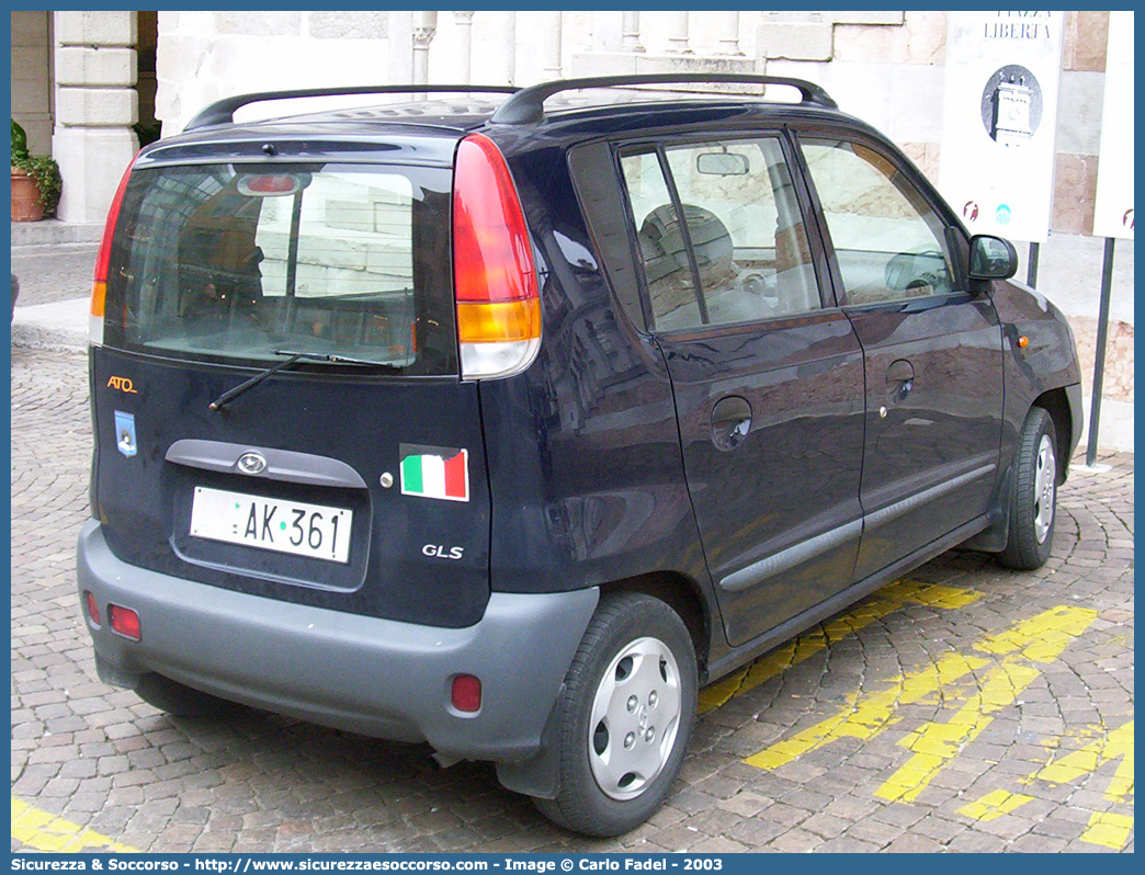 AM AK361
Aeronautica Militare Italiana
Hyundai Atos
Parole chiave: A.M.I.;AMI;Aeronautica;Militare;Italiana;Hyundai;Atos