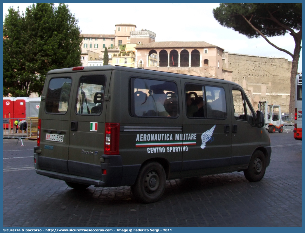 AM CC589
Aeronautica Militare Italiana
Fiat Ducato II serie restyling
Centro Sportivo
Parole chiave: AMI;A.M.I.;Aeronautica;Militare;Italiana;Fiat;Ducato;Centro;Sportivo