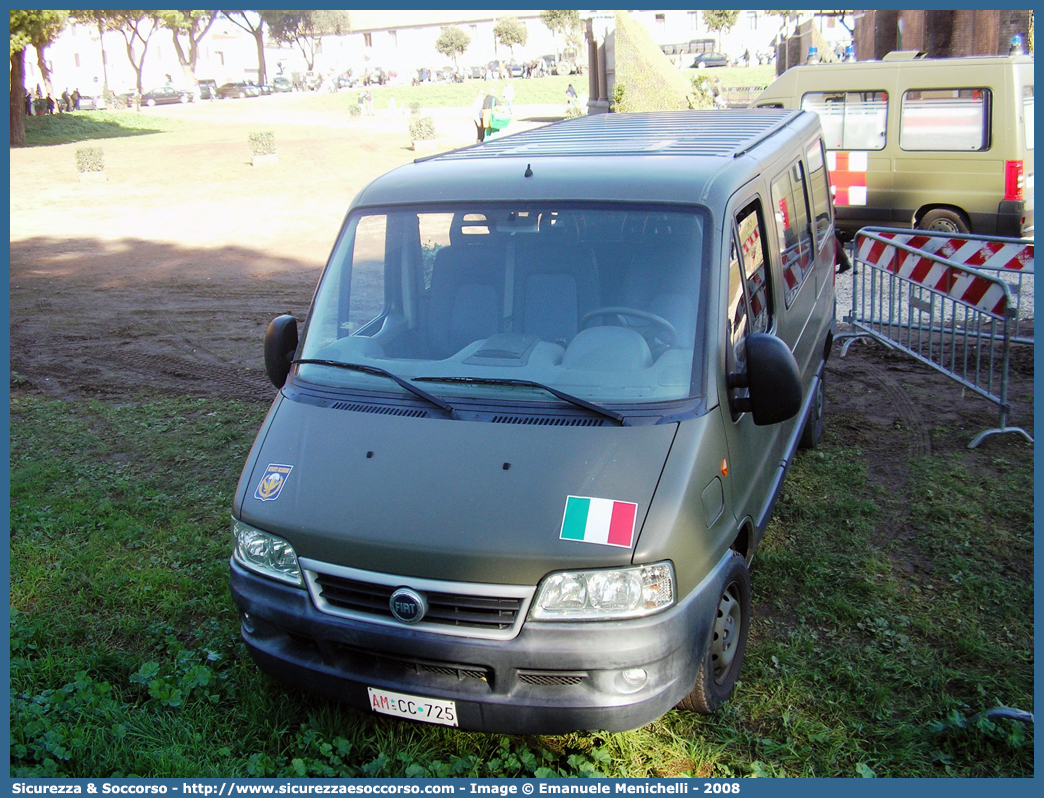 AM CC725
Aeronautica Militare Italiana
Fiat Ducato II serie restyling
Parole chiave: AMI;A.M.I.;Aeronautica;Militare;Italiana;Fiat;Ducato