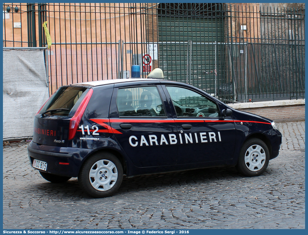 AM CC815
Arma dei Carabinieri
Reparto Carabinieri presso l'Aeronautica Militare
Fiat Punto III serie
Parole chiave: AM;A.M.;CC;C.C.;Arma;Carabinieri;Aeronautica;Militare;Fiat;Punto