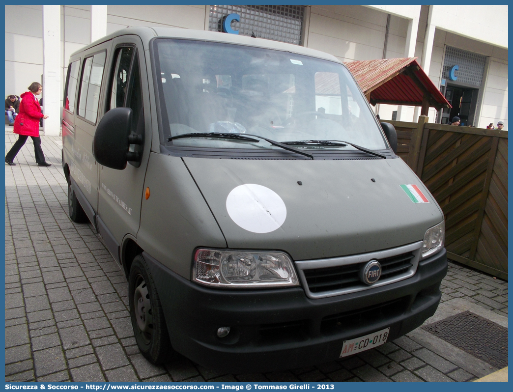 AM CD018
Aeronautica Militare Italiana
Servizio Metereologico
Fiat Ducato II serie restyling
Parole chiave: A.M.;A.M.I.;AM;AMI;Aeronautica;Militare;Italiana;Servizio;Metereologico;Fiat;Ducato;CD018