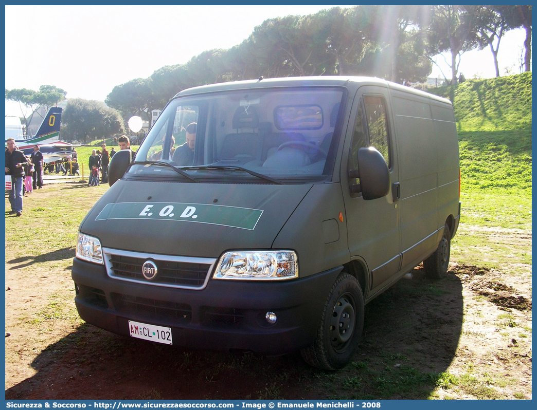 AM CL102
Aeronautica Militare Italiana
Artificieri E.O.D.
Fiat Ducato II serie restyling
Parole chiave: A.M.;A.M.I.;AM;AMI;Aeronautica;Militare;Italiana;Artificieri;E.O.D.;EOD;Fiat;Ducato;CL102