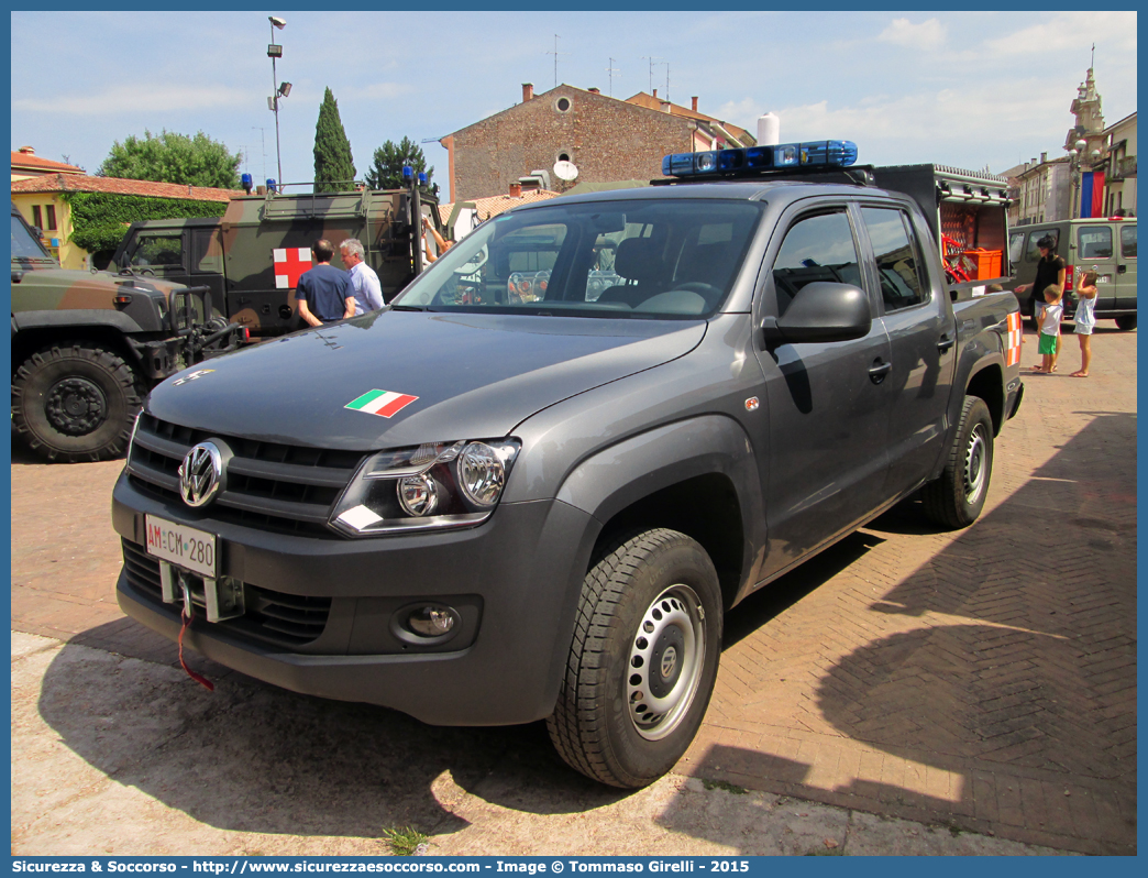 AM CM280
Aeronautica Militare Italiana
Servizio Antincendio
Volkswagen Amarok
Allestitore Aris S.p.A.
(II variante)
Parole chiave: AMI;A.M.I.;Aeronautica;Militare;Italiana;Volkswagen;Amarok;Aris;Servizio;Antincendio