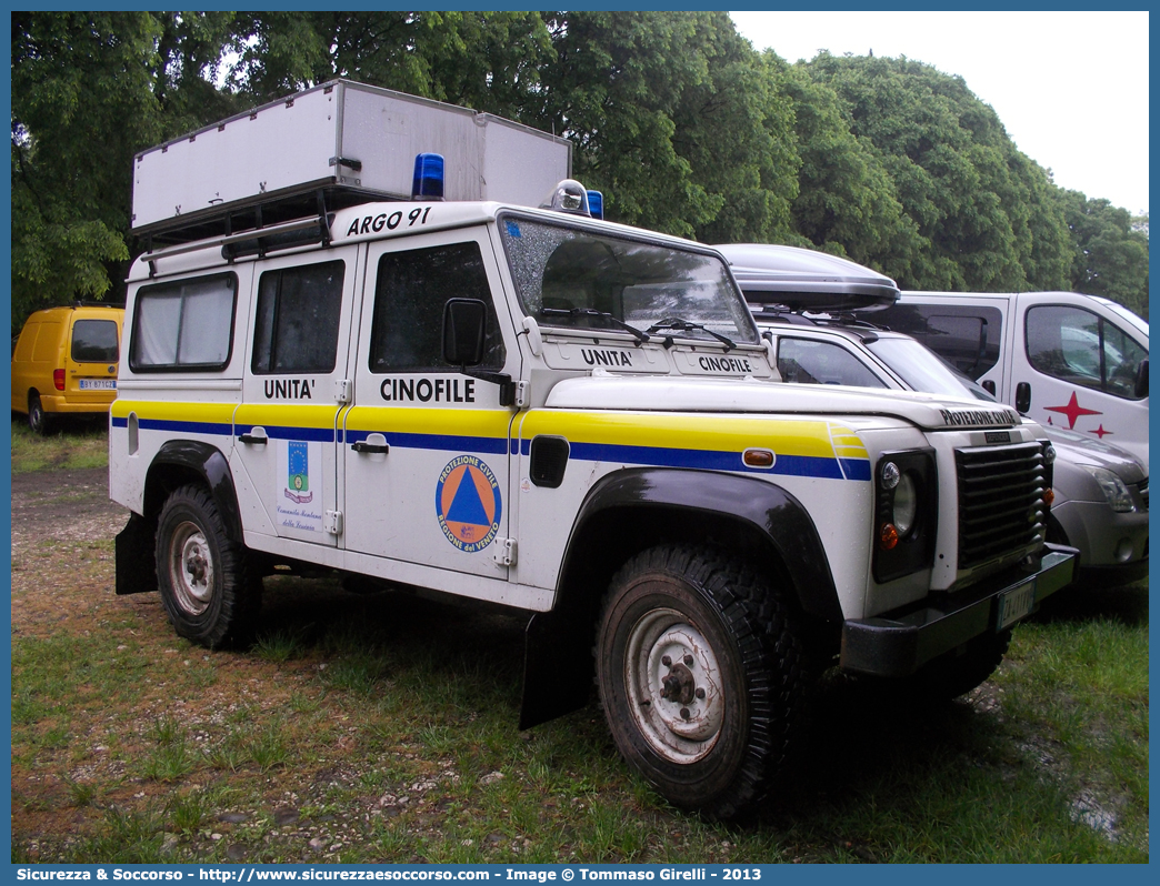 -
Protezione Civile
Argo 91
Unità Cinofile
Land Rover Defender 110
Parole chiave: PC;P.C.;Protezione Civile;Argo;91;Unità;Cinofile;Land Rover;Defender;110