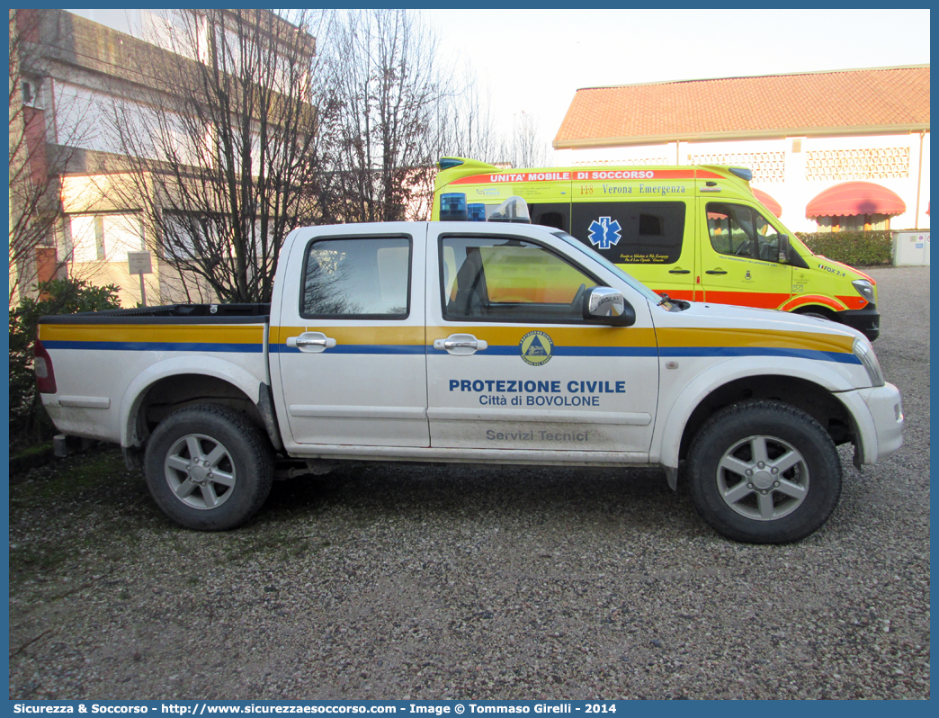 -
Protezione Civile
Comune di Bovolone
Isuzu D-Max I serie
Parole chiave: PC;P.C.;Protezione Civile;Bovolone;Isuzu;D-Max;DMax