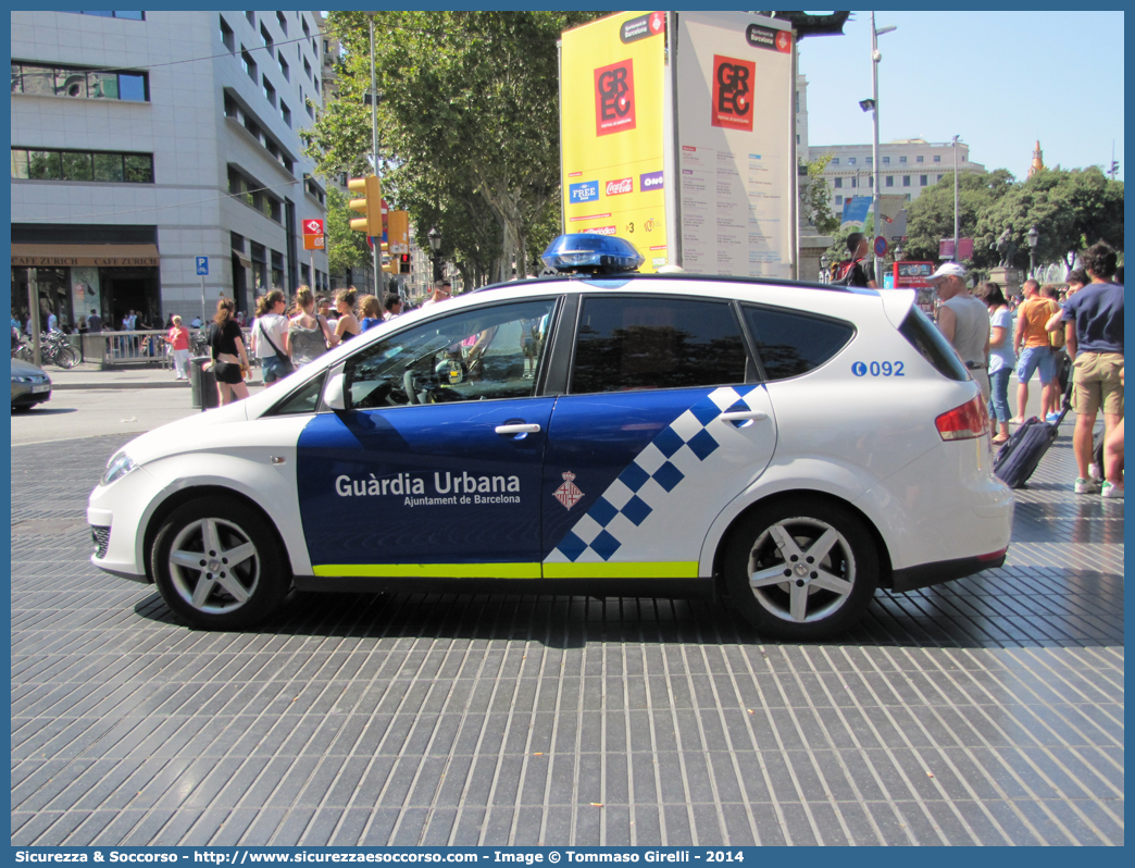 C619
Reino de España
Guardia Urbana Ayuntament de Barcelona
Seat Altea XL 
Parole chiave: Regno di Spagna;Spagna;Espana;España;Reino de España;Guardia;Urbana;Ayuntament;Barcelona;Seat;Altea;XL