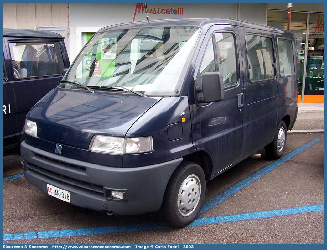 CC AN018
Arma dei Carabinieri
Fiat Ducato II serie
Parole chiave: CC;C.C.;dei;Arma;Carabinieri;Bus;Minibus;Fiat;Ducato;AN018