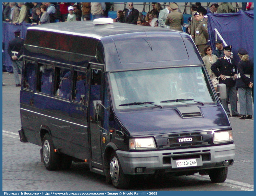 CC AQ265
Arma dei Carabinieri
Iveco Daily 45-10 II serie
Parole chiave: CC;C.C.;Arma;dei;Carabinieri;Bus;Minibus;Iveco;Daily;45-10;45.10;45;10