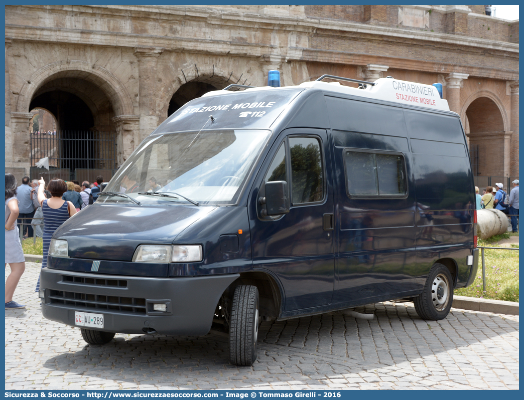 CC AU289
Arma dei Carabinieri
Fiat Ducato II serie
Stazione Mobile
Allestitore Elevox S.r.l.
Parole chiave: CC;C.C.;Arma;Carabinieri;Fiat;Ducato;Stazione;Mobile;Elevox