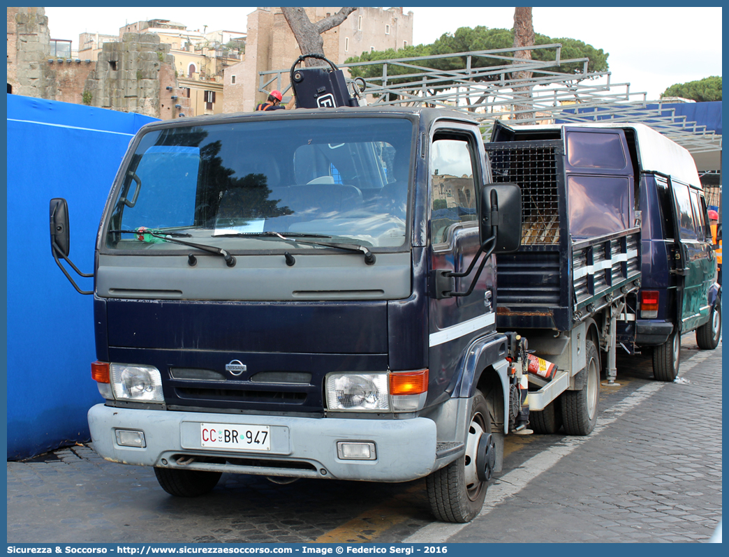 CC BR947
Arma dei Carabinieri
Nissan Cabstar I serie
Parole chiave: CC;C.C.;Arma;dei;Carabinieri;Nissan;Cabstar