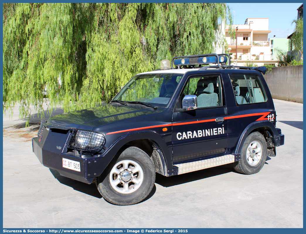 CC BT503
Arma dei Carabinieri
Mitsubishi Pajero V20 SWB Blindato
Allestitore Repetti S.r.l.
Parole chiave: CC;C.C.;Arma;dei;Carabinieri;Mitsubishi;Pajero;V20;SWB;Repetti