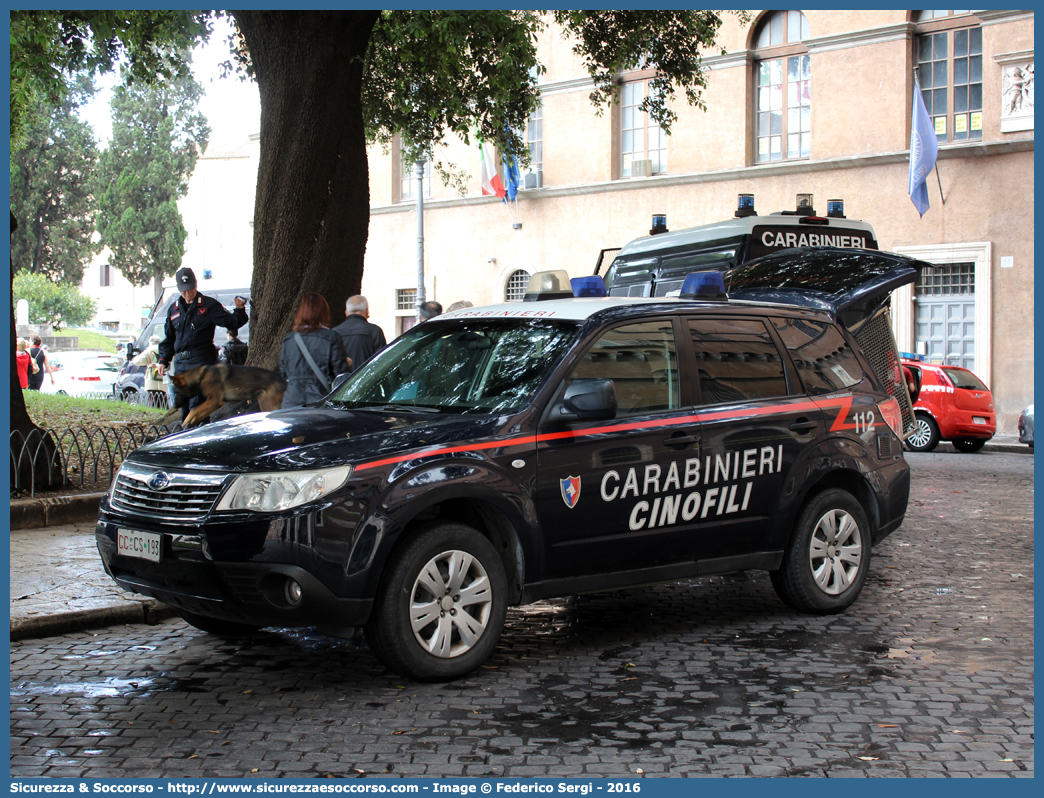 CC CS193
Arma dei Carabinieri
Centro e Nuclei Cinofili
Subaru Forester V serie
Allestitore Elevox S.r.l.
Parole chiave: CC;C.C.;Arma;Carabinieri;Centro;Nuclei;Nucleo;Cinofili;Subaru;Forester;Elevox