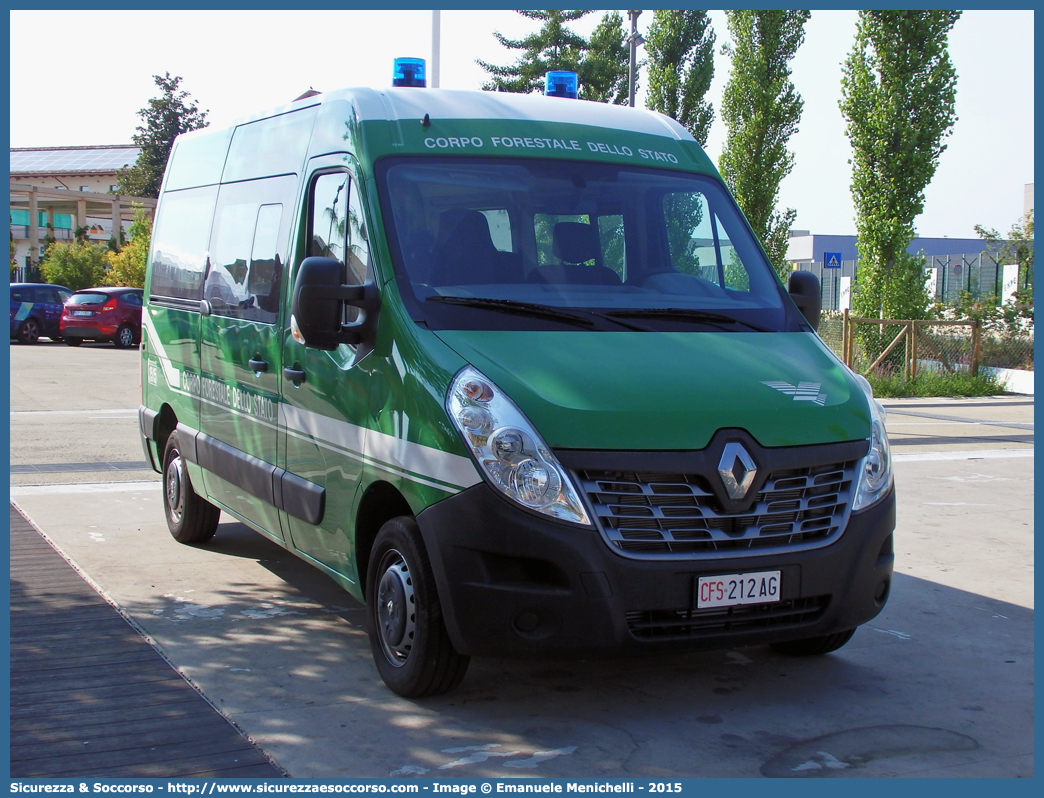 CFS 212AG
Corpo Forestale dello Stato
Renault Master IV serie
Allestitore Focaccia Group S.r.l.
Parole chiave: CFS;C.F.S.;Corpo;Forestale;dello;Stato;Renault;Master;Focaccia