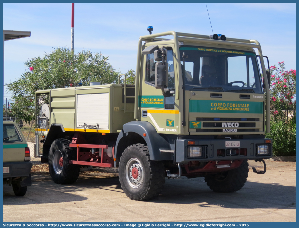 CFva A36 CA
Corpo Forestale
e di Vigilanza Ambientale
Regione Sardegna
Iveco EuroCargo 95E21 I serie 
"Ranger"
Parole chiave: Corpo;Forestale;Vigilanza;Ambientale;Sardegna;CFVA;C.F.V.A.;Iveco;EuroCargo;95e21;Ranger