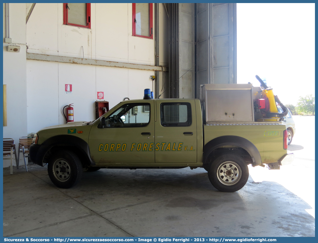 CFva B80 CA
Corpo Forestale
e di Vigilanza Ambientale
Regione Sardegna
Nissan Navara I serie restyling
Allestitore Amatori S.r.l.
Parole chiave: Corpo;Forestale;Vigilanza;Ambientale;Sardegna;CFVA;C.F.V.A.;Nissan;Navara