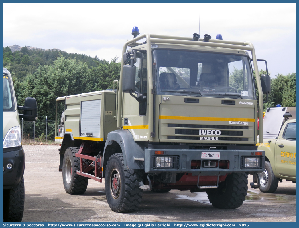 CFva M62 CA
Corpo Forestale
e di Vigilanza Ambientale
Regione Sardegna
Iveco EuroCargo 95E21 I serie 
"Ranger"
Parole chiave: Corpo;Forestale;Vigilanza;Ambientale;Sardegna;CFVA;C.F.V.A.;Iveco;EuroCargo;95e21;Ranger