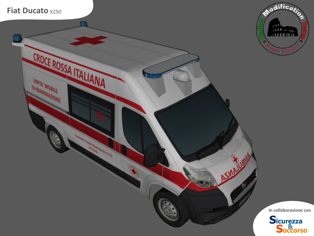 Croce Rossa Italiana
Fiat Ducato III serie
Ambulanza
