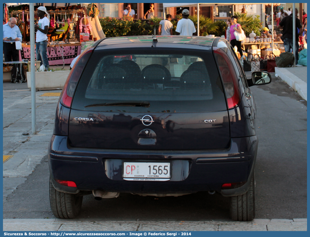 CP 1565
Corpo delle Capitanerie di Porto
Guardia Costiera 
Opel Corsa III serie restyling
Parole chiave: CP;C.P.;GC;G.C.;Guardia;Costiera;Guardia Costiera;Capitaneria di Porto;Opel;Corsa;1565