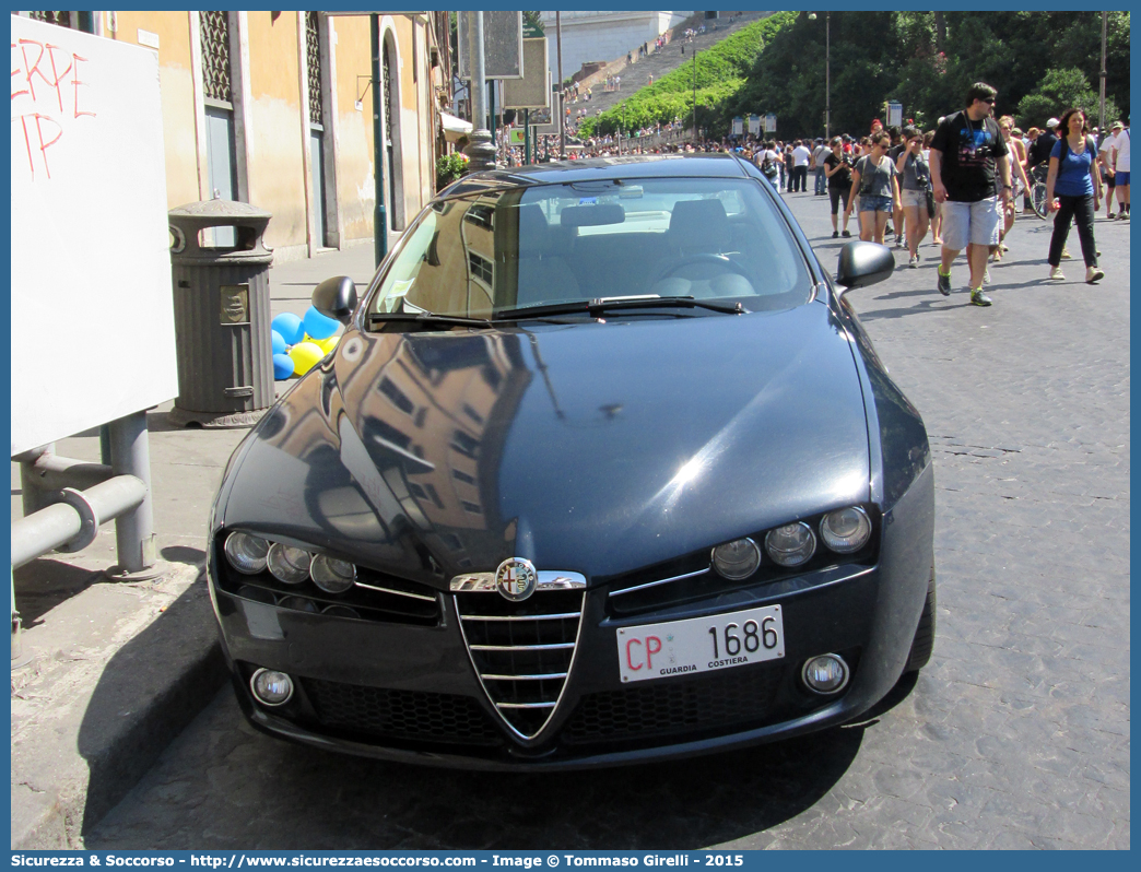 CP 1686
Corpo delle Capitanerie di Porto
Guardia Costiera 
Alfa Romeo 159
Parole chiave: CP;GC;C.P.;G.C.;Guardia Costiera;Capitaneria;di;Porto;Alfa;Romeo;159;1686