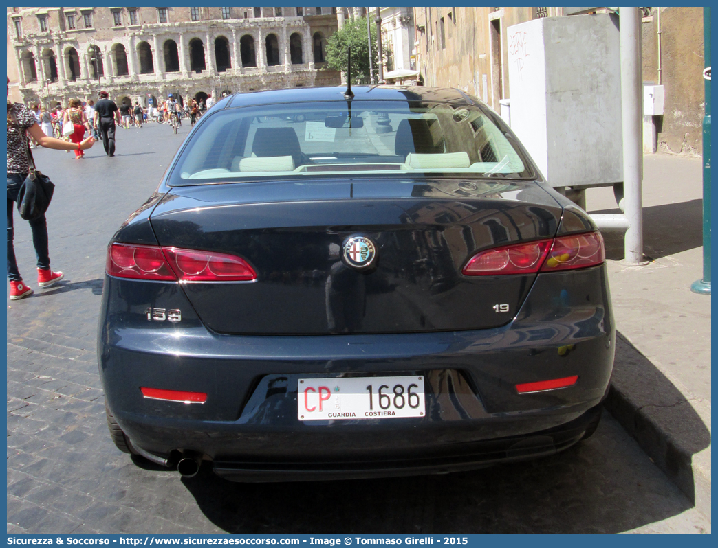 CP 1686
Corpo delle Capitanerie di Porto
Guardia Costiera 
Alfa Romeo 159
Parole chiave: CP;GC;C.P.;G.C.;Guardia Costiera;Capitaneria;di;Porto;Alfa;Romeo;159;1686