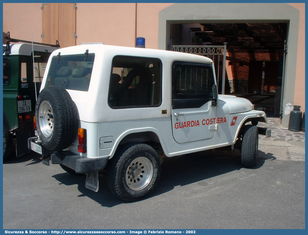 CP 2400
Corpo delle Capitanerie di Porto
Guardia Costiera
Ssangyong Korando I serie
Parole chiave: CP;C.P.;GC,G.C.;Guardia Costiera;Capitaneria di Porto;Capitanerie di Porto;Ssangyong;Korando;2400