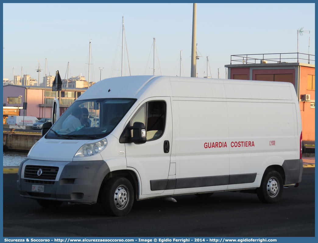 CP 4039
Corpo delle Capitanerie di Porto
Guardia Costiera
Fiat Ducato III serie
Parole chiave: CP;C.P.;GC;G.C.;Guardia;Costiera;Capitaneria;Capitanerie;Porto;Guardia Costiera;Fiat;Ducato;X250;X 250;4039