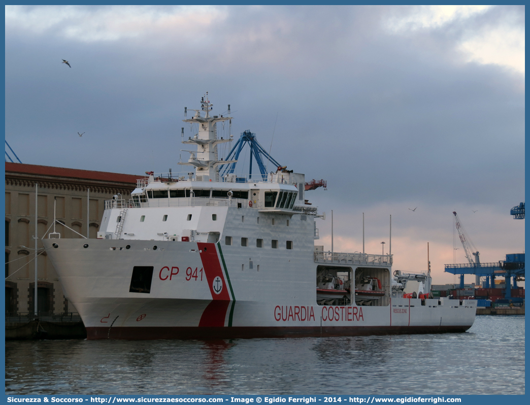 CP 941 "Ubaldo Diciotti"
Corpo delle Capitanerie di Porto
Guardia Costiera
Pattugliatore Multiruolo Classe "Dattilo"
Parole chiave: CP;C.P.;GC;G.C.;Guardia;Costiera;Capitaneria;Capitanerie;Porto;Pattugliatore;Pattugliatori;Multiruolo;Multi ruolo;Classe;Dattilo;941;CP941;CP 941;Ubaldo;Diciotti