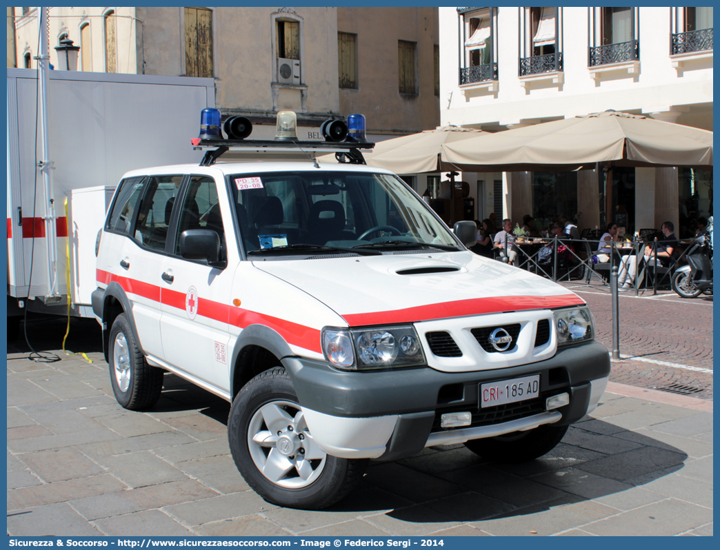 CRI 185AD
Croce Rossa Italiana
Padova
Nissan Terrano II serie
Ex Corpo Forestale dello Stato
Parole chiave: CRI;C.R.I.;Croce;Rossa;Italiana;Padova;Nissan;Terrano