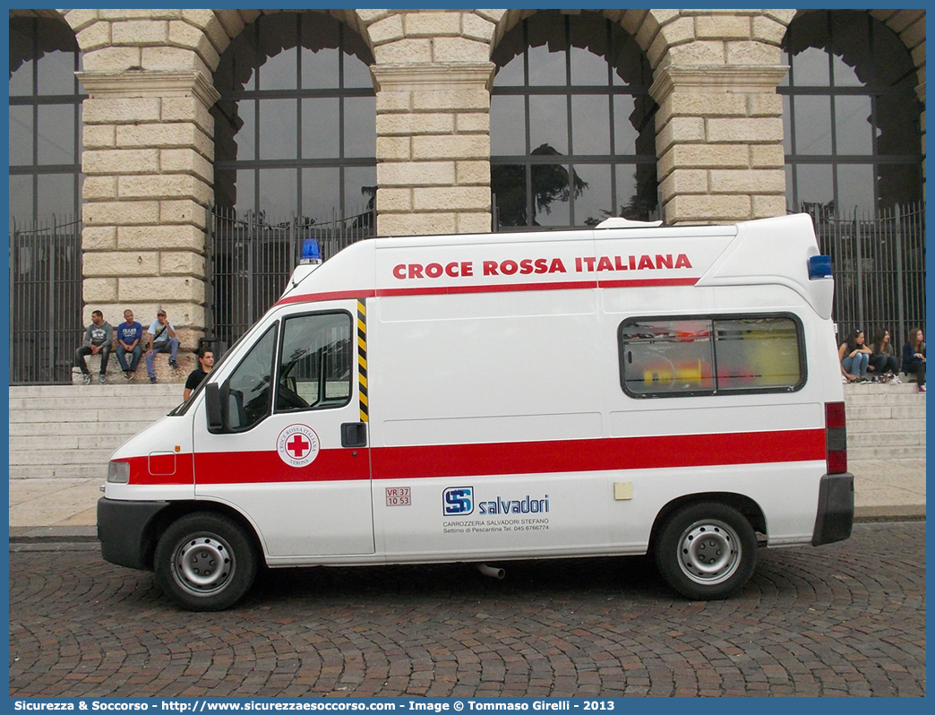 CRI 15041
Croce Rossa Italiana
Verona
Citroen Jumper I serie

Parole chiave: Croce;Rossa;Italiana;CRI;C.R.I.;Ambulanza;Citroen;Jumper;Verona;15041