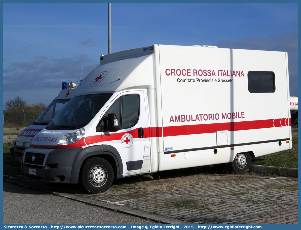 CRI 188AA
Croce Rossa Italiana
Grosseto
Fiat Ducato III serie
Ambulatorio Mobile
Allestitore Odone S.r.l.
Parole chiave: CRI;C.R.I.;Croce Rossa Italiana;Grosseto;Fiat;Ducato;X250;Ambulatorio Mobile;Odone;188AA