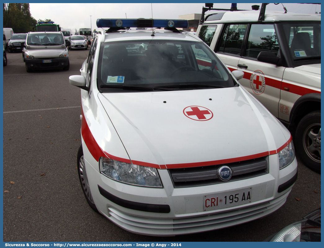 CRI 195AA
Croce Rossa Italiana
Castelfranco di Sotto (PI)
Fiat Stilo Multiwagon II serie
Trasporti Urgenti
Parole chiave: CRI;C.R.I.;Croce Rossa Italiana;Castelfranco di Sotto;Fiat;Stilo;Multiwagon;Trasporti;Urgenti;195AA