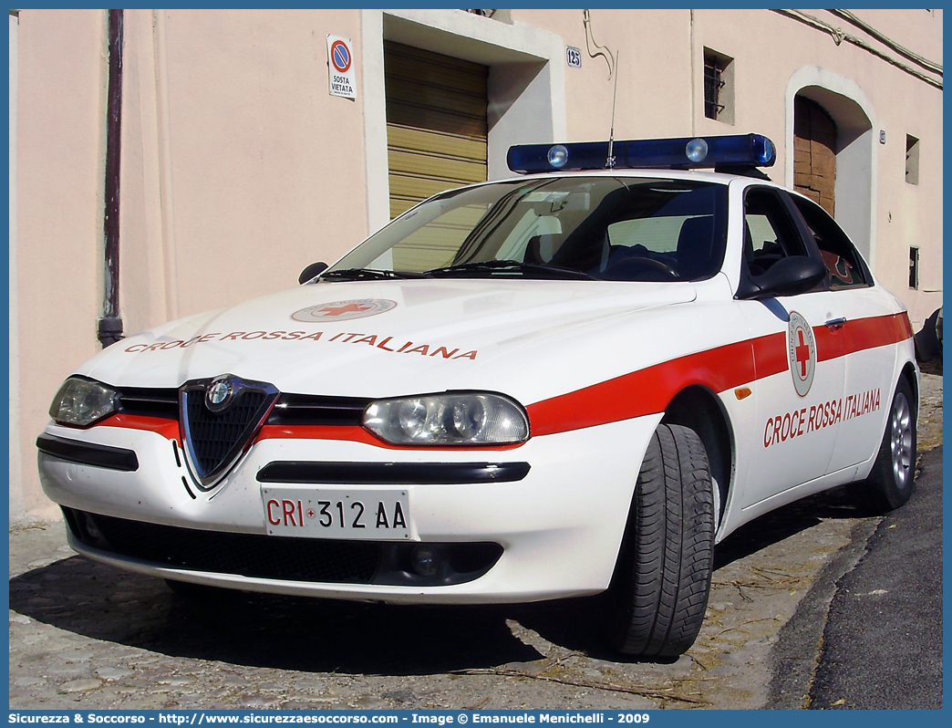 CRI 312AA
Croce Rossa Italiana
Alfa Romeo 156 I serie
Parole chiave: CRI;C.R.I.;Croce;Rossa;Italiana;Alfa;Romeo;156;312AA