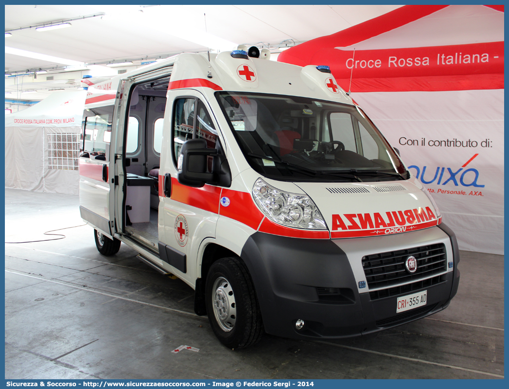 CRI 355AD
Croce Rossa Italiana
Cellatica (BS)
Fiat Ducato III serie
Allestitore Orion S.r.l.
Parole chiave: Croce;Rossa;Italiana;CRI;C.R.I.;Ambulanza;Fiat;Ducato;X250;Orion;Cellatica;355AD;355 AD