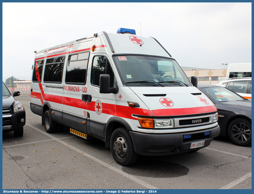 CRI 403AD
Croce Rossa Italiana
Palmanova (UD)
Iveco Daily III serie
Allestitore Mariani Fratelli S.r.l.
Parole chiave: CRI;C.R.I.;Croce Rossa Italiana;Palmanova;Iveco;Daily;Mariani