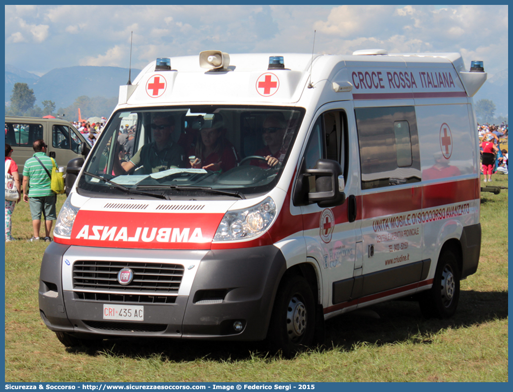 CRI 435AC
Croce Rossa Italiana
Udine
Fiat Ducato III serie
Parole chiave: Croce;Rossa;Italiana;CRI;C.R.I.;Ambulanza;Fiat;Ducato;X250;Udine;435AC