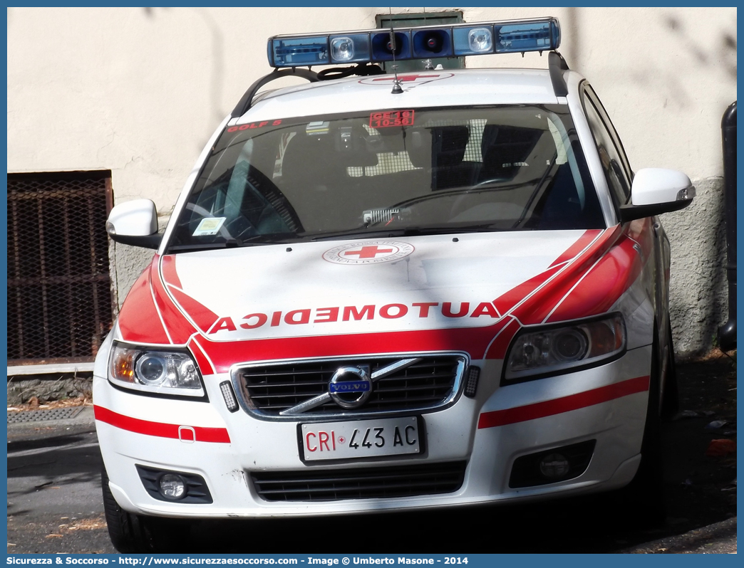 CRI 443AC
Croce Rossa Italiana
Genova Ponente (GE)
Volvo V70 III serie
Allestitore AVS S.a.s.
Parole chiave: CRI;C.R.I.;Croce Rossa Italiana;Automedica;Auto medica;Automedicalizzata;Auto medicalizzata;Volvo;V70;Genova;Ponente;AVS;A.V.S.;443AC