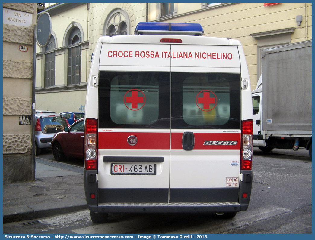 CRI 463AB
Croce Rossa Italiana
Nichelino (TO)
Fiat Ducato III serie

Parole chiave: Croce;Rossa;Italiana;CRI;C.R.I.;Ambulanza;Fiat;Ducato;X250;Nichelino;463AB;463 AB