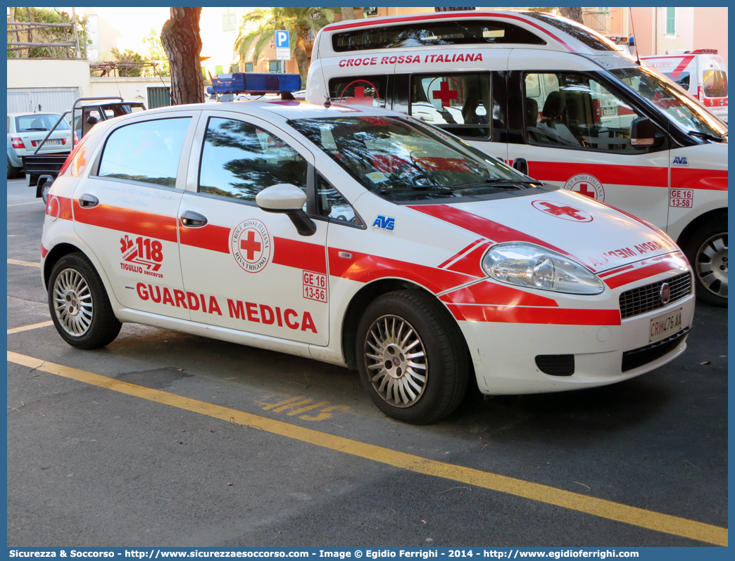 CRI 476AA
Croce Rossa Italiana
Riva Trigoso (GE)
Fiat Grande Punto
Allestitore AVS S.a.s.
Parole chiave: Croce;Rossa;Italiana;CRI;C.R.I.;Ambulanza;Fiat;Grande;Punto;Guardia;Medica;AVS;A.V.S.;Riva Trigoso