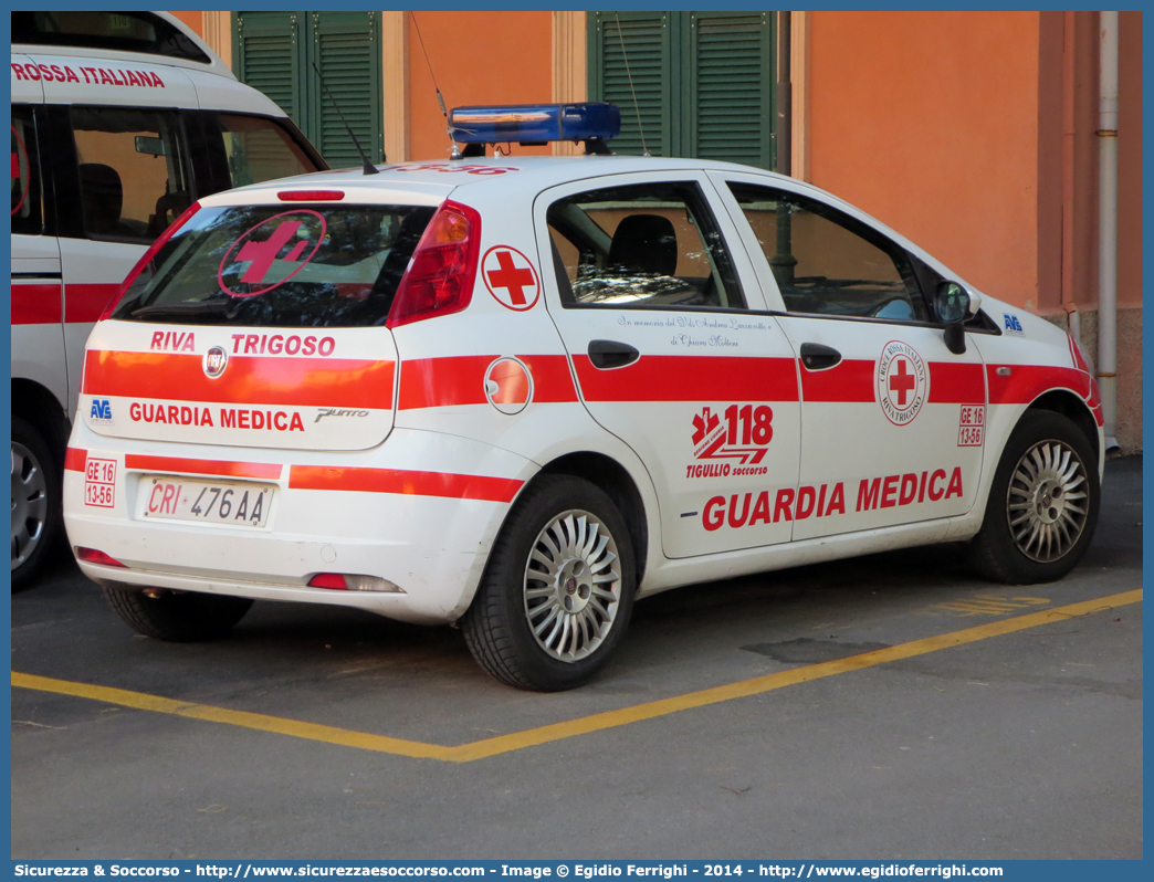 CRI 476AA
Croce Rossa Italiana
Riva Trigoso (GE)
Fiat Grande Punto
Allestitore AVS S.a.s.
Parole chiave: Croce;Rossa;Italiana;CRI;C.R.I.;Ambulanza;Fiat;Grande;Punto;Guardia;Medica;AVS;A.V.S.;Riva Trigoso