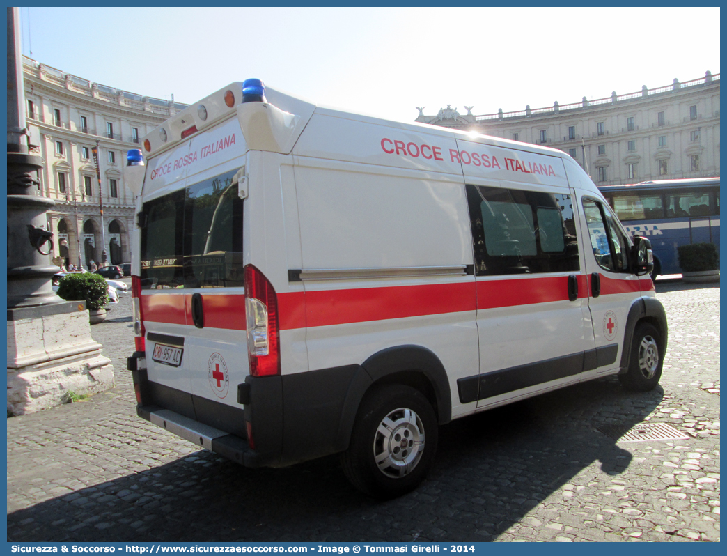 CRI 957AC
Croce Rossa Italiana
Fiat Ducato III serie
Parole chiave: Croce;Rossa;Italiana;CRI;C.R.I.;Ambulanza;Fiat;Ducato;X250;957AC;957 AC