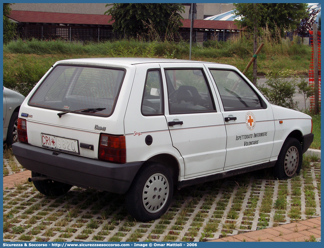 CRI 9820
Croce Rossa Italiana
Reggio Emilia
Fiat Uno I serie
Ispettorato Infermiere Volontarie
Parole chiave: C.R.I.;CRI;Croce;Rossa;Italiana;Fiat;Uno;Reggio;Emilia;Ispettorato;Infermiere;Volontarie;9820