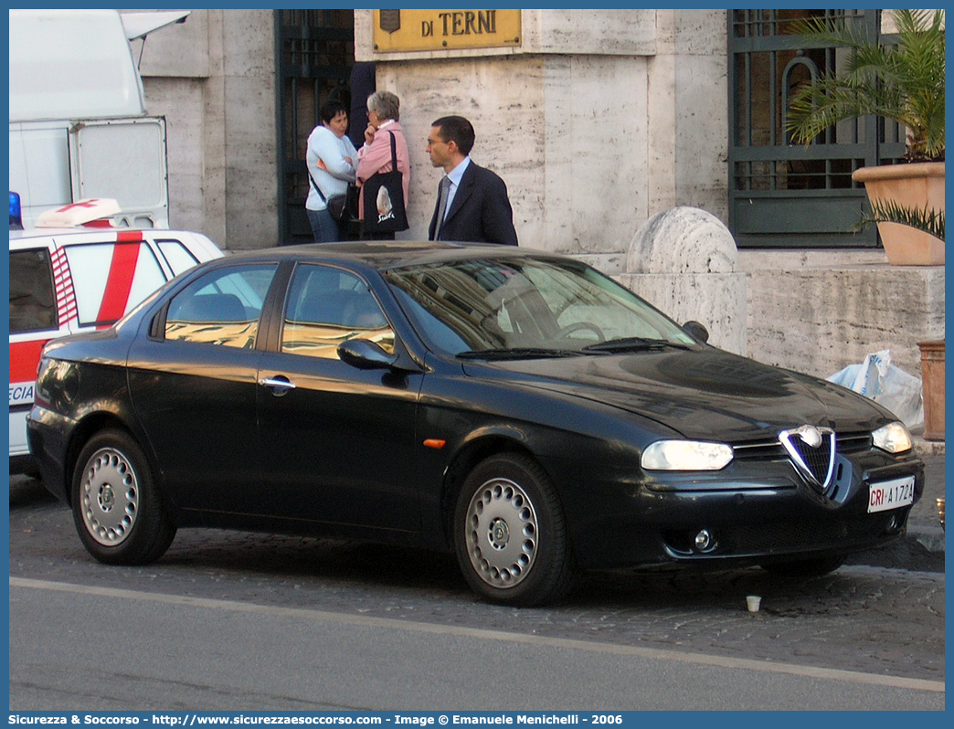 CRI A172A
Croce Rossa Italiana
Alfa Romeo 156 I serie
Parole chiave: CRI;C.R.I.;Croce;Rossa;Italiana;Alfa;Romeo;156;A172A