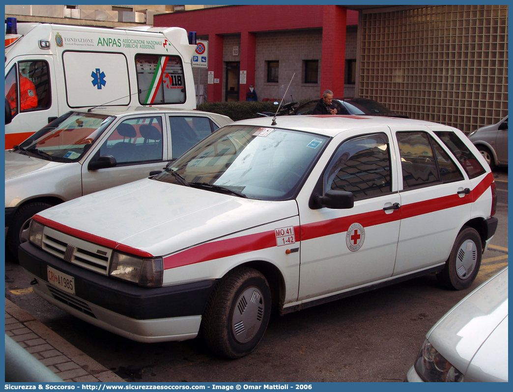 CRI A1985
Croce Rossa Italiana
Fiat Tipo II serie
Parole chiave: C.R.I.;CRI;Croce;Rossa;Italiana;Fiat;Tipo;A1985