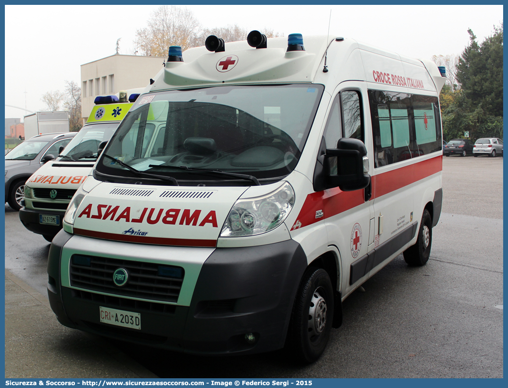 CRI A203D
Croce Rossa Italiana
Padova 
Fiat Ducato III serie
Allestitore Aricar S.p.A.
Parole chiave: Croce;Rossa;Italiana;CRI;C.R.I.;Ambulanza;Fiat;Ducato;X250;Aricar;Padova