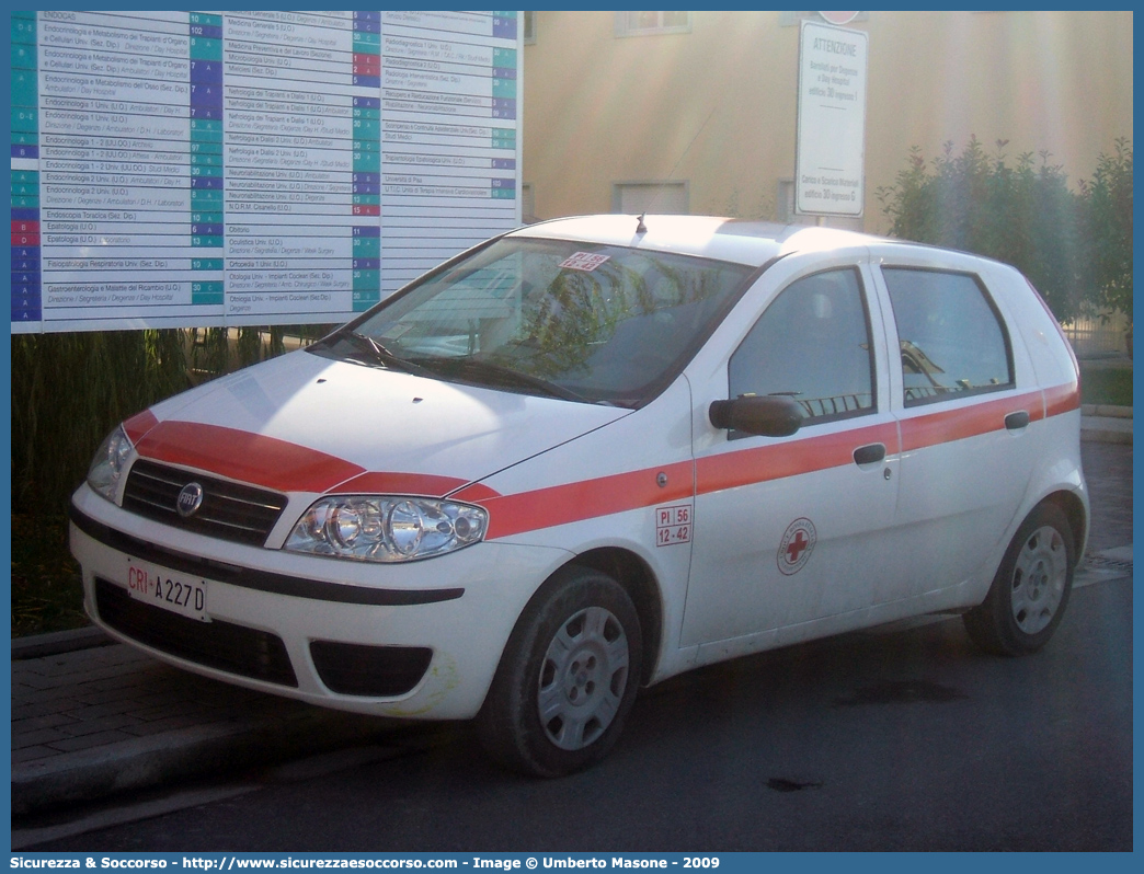 CRI A227D
Croce Rossa Italiana
Fiat Punto III serie
Parole chiave: Croce;Rossa;Italiana;CRI;C.R.I.;Fiat;Punto;A227D