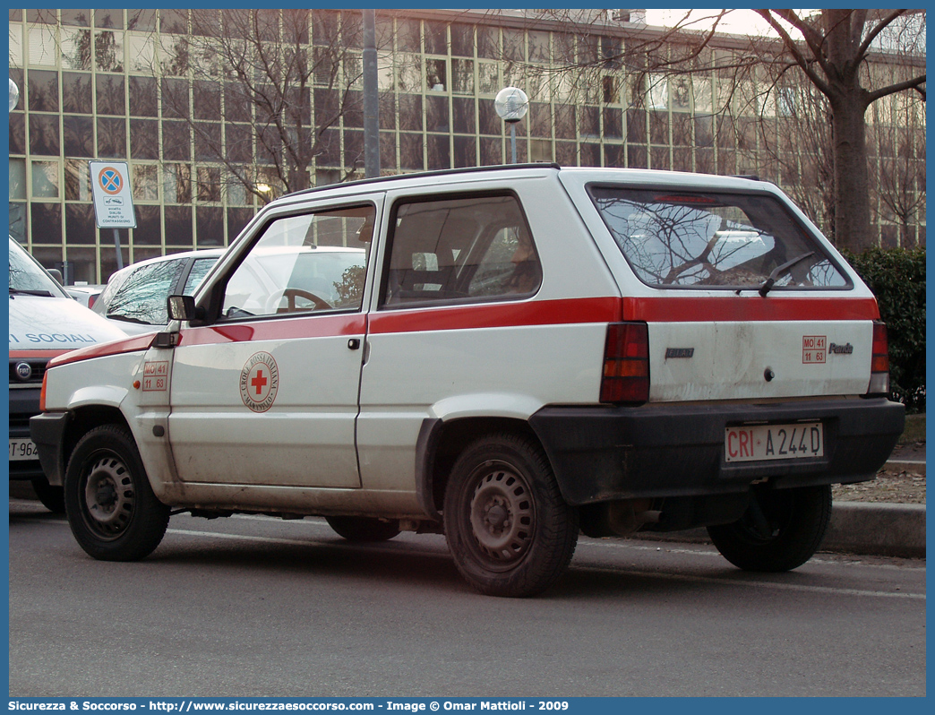 CRI A244D
Croce Rossa Italiana
Maranello (MO)
Fiat Panda II serie
Parole chiave: CRI;C.R.I.;Croce;Rossa;Italiana;Fiat;Panda;Maranello;A244D